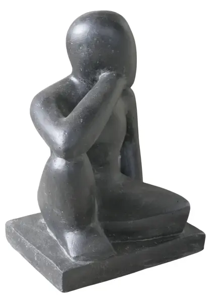 Product image 3 of the product “Sculpture of seated thinking Person, 40 cm ”